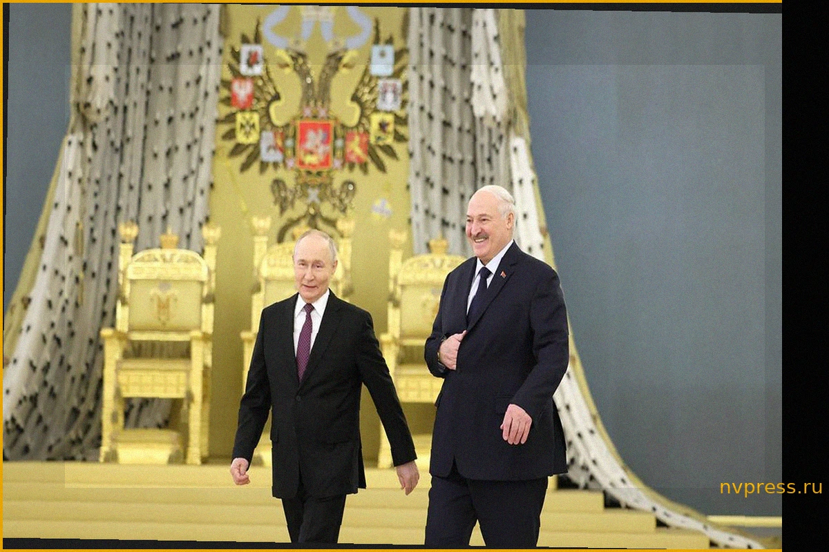 Встреча Путина и Лукашенко в Москве на День Победы